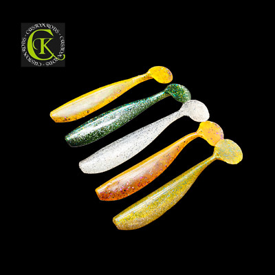 3xBALZER Shirasu Waggle Shad Gummifisch Bass UV Wobbler Zander Easy Stint Hecht