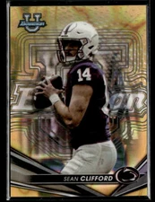 2022-23 Bowman's Best University #64 Sean Clifford Gold Lava #/75