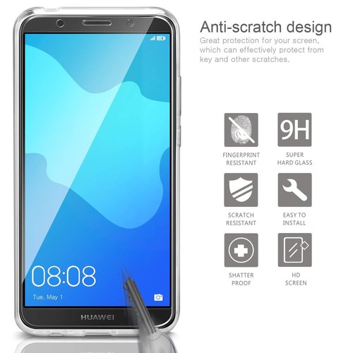 CUSTODIA COVER + PELLICOLA VETRO TEMPERATO per HUAWEI Y5 2018 - Foto 5 di 15