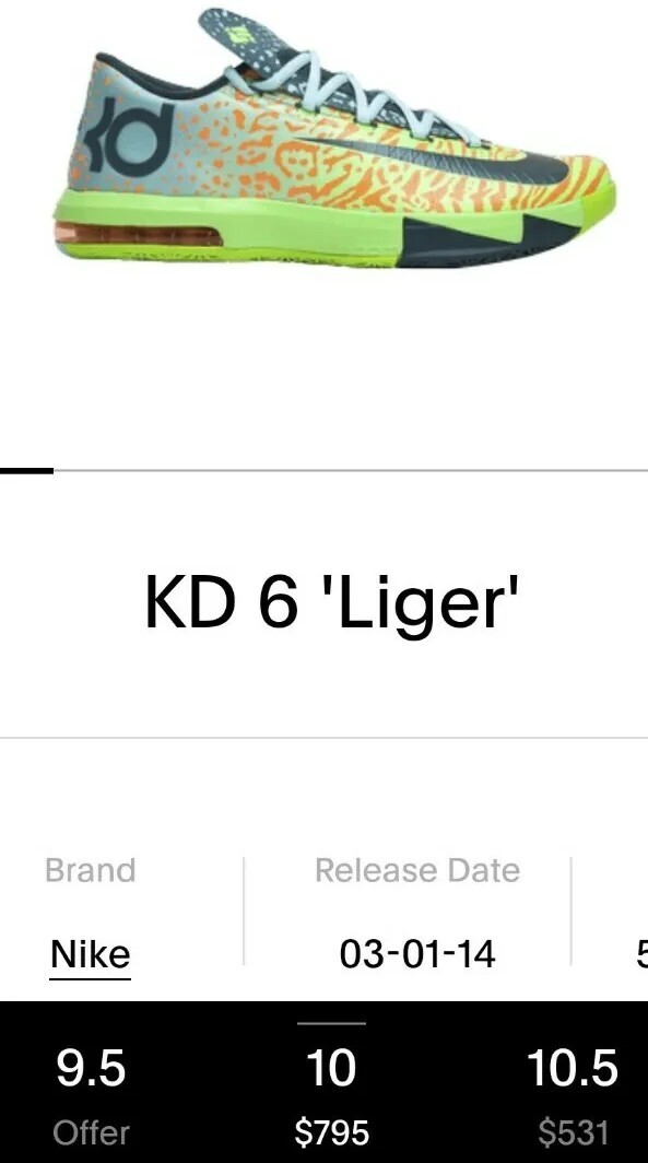 カーペンター緑虎120新品未使用 Nike KD VI 6 Liger Tiger Electric Green 2013 Basketball Shoes Mens