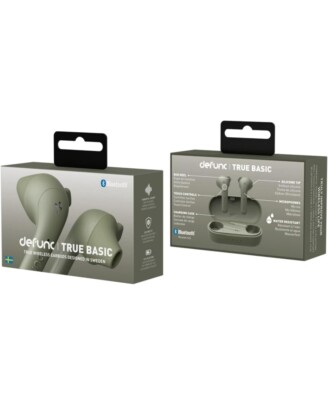Defunc True Basic Kopfhörer, In-Ear Kopfhörer, Khaki, Noice Cancelling