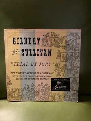Gilbert and Sullivan -Trial by Jury -LP Vinyl Opera London Records, Red Label