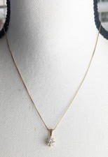 925 Sterling Cubic Zirconia Snowflake Necklace 925 Italy Chain