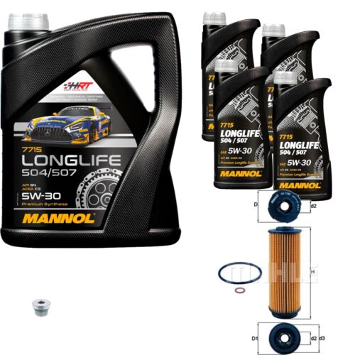 MAHLE Inspektionspaket 9 L MANNOL 5W-30 Longlife für BMW 5er Touring 530d - Afbeelding 1 van 7
