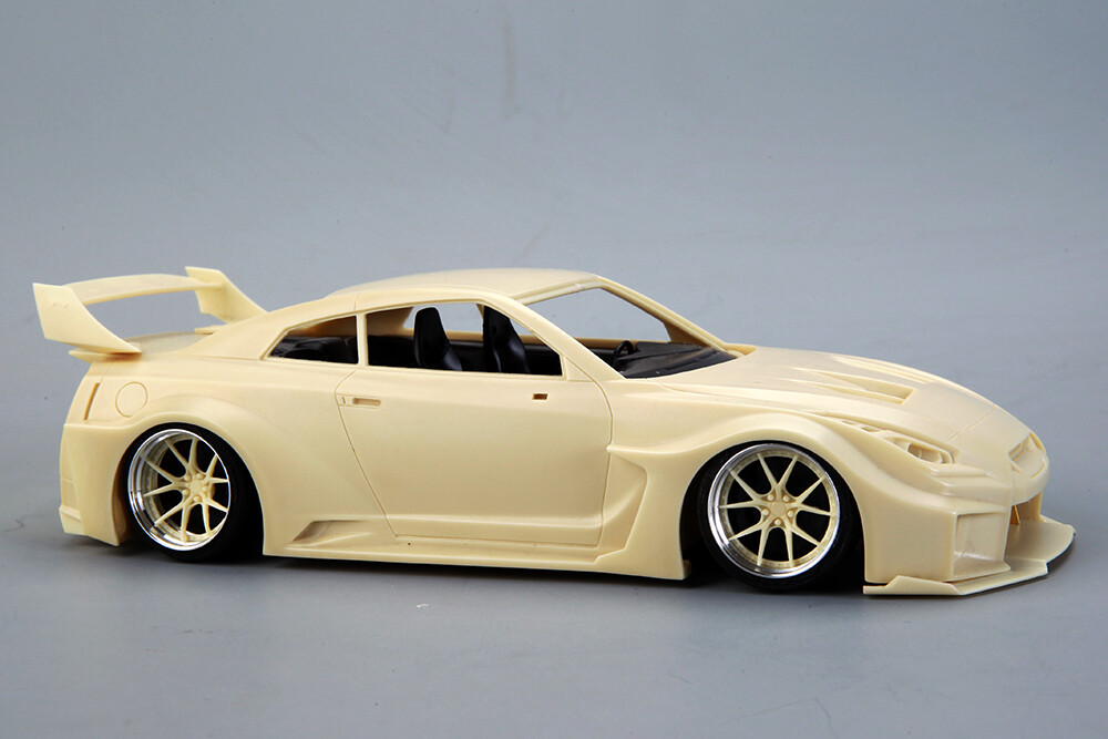 自動車 MODELER'S 1/20 SCALE PRECISION RESIN KIT Hobby Design 1:24 Nissan LB Works R35 GT-RR Detail Resin