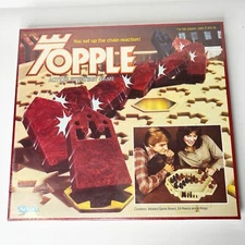 Vintage 1970s-80s Topple Board Game Kenner CPG General Mills NEW SEALED