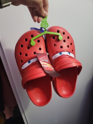 NEW Crocs Classic Lightning McQueen Light Up Clog - SIZE Men's 7 / 9 Women's