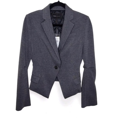 NWT BCBG Max Azria Mariah One Button Blazer Size XS Sleek Office Suit Jacket
