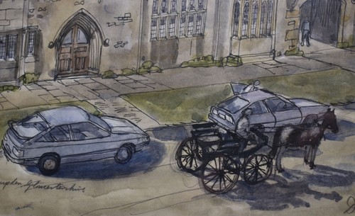 David Birch Signed Watercolor-Grevel House, Chipping Campden, Gloucestershire - Picture 6 of 11