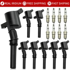 8x Ignition Coil Pack And Iridium Spark Plug For Ford F-150 4.6l 5.4l V8 Dg508