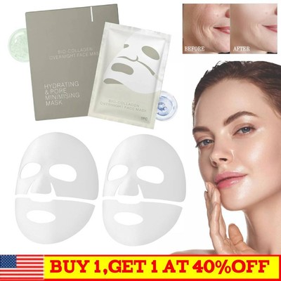 Bio Collagen Face Mask Real Deep Firming Deep Hydrating Overnight Facial Mask