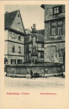 Old postcard postcard Rothenburg-Herterichsbrunnen GERMANY (1075295)