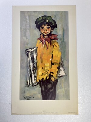 Bright Youth No.4 M Dupont Maurice Dupont (Boy With Paper) Print Poster