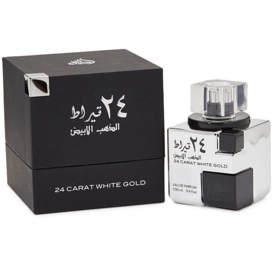 Oro blanco de 24 quilates EDP - 100 ML (3,4 oz) por Lattafa Foto 2 de 2