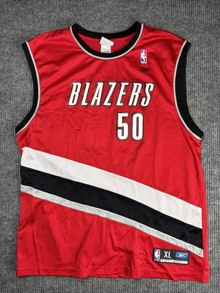 Camiseta deportiva autografiada por Zach Randolph Reebok Portland Trailblazers #50 sin certificado de autenticidad talla XL Foto 3 de 4