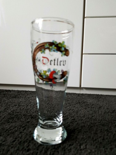Weizenbierglas / Bierglas mit Namen " Detlev " 0,5 Liter