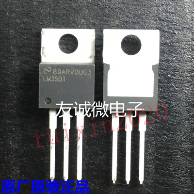 1Pcs LM35DT LM35 Precision Centigrade Temperature Sensors Chip TO-220 #98/7
