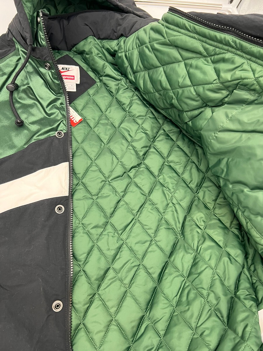 Supreme Nike Hooded Sport Jacket Black Green White New Supreme Nike Hooded Sport Jacket Black Green White New