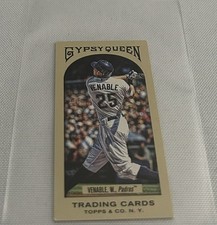 2011 Topps Gypsy Queen Baseball Will Venable San Diego Padres Mini Red Back #130