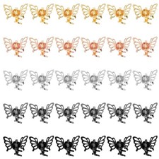 30 Pcs Small Butterfly Hair Accessories: Tiny Mini Claw Clips in Multi-colored