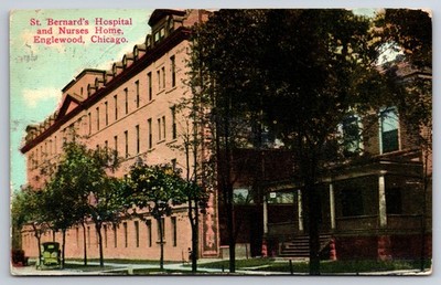 St. Bernard's Hospital and Nurses Home Englewood Chicago Illinois IL 1912 PC