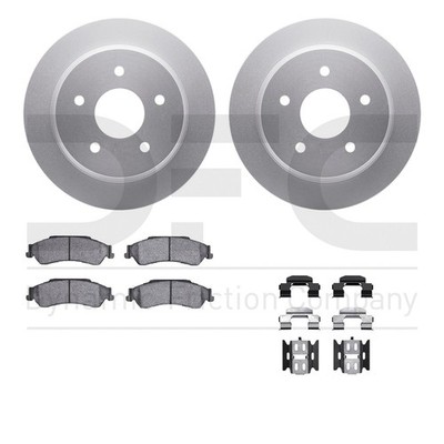 Dynamic Friction 4412-48010 DFC GEOSPEC Coated Rotor- HD Brake Pad - Hardware