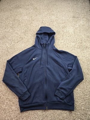 Nike Primary Dri-Fit Hoodie Mens Medium Blue Full Zip Sweatshirt HF6926-419