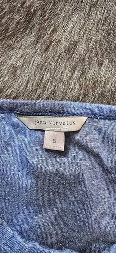 John Varvatos Star USA Shirt - S Burnout - BlueBlack - Picture 2 of 8
