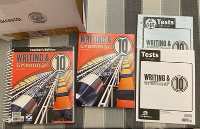 BJU Press 10th grade English 10 WRITING & GRAMMAR Complete Subject Kit 4thEd +CD