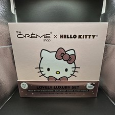 The Cr me Shop x Hello Kitty Bath Set Coco Rose Bath Bomb Scrub Crystals