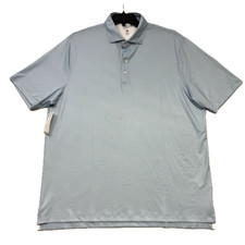 Johnnie-O Men s Performance Golf Shirt Barrels Blue XLT 118 Featherweight NWT
