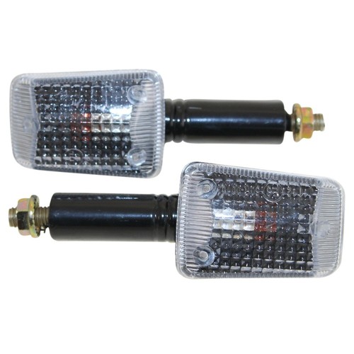 Motorrad Mini Blinker Flood schwarz für Honda XRV 750 Africa Twin RD07B 1996-03 - Bild 2 von 3