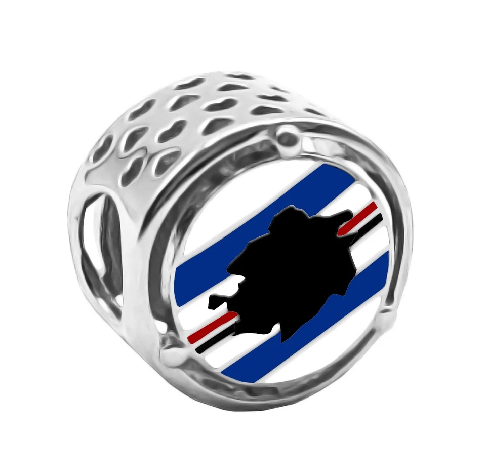 Charm Sampdoria Squadra Calcio in argento 925 - Les Folies - Immagine 2 di 4