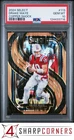 2024 PANINI SELECT COPPER SHOCK PRIZM #113 DRAKE MAYE PATRIOTS #/299 PSA 10