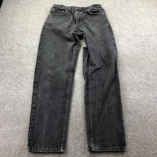 Vintage Levis 550 Jeans Mens 32x32 Black Wash Relaxed Tapered Denim Casual
