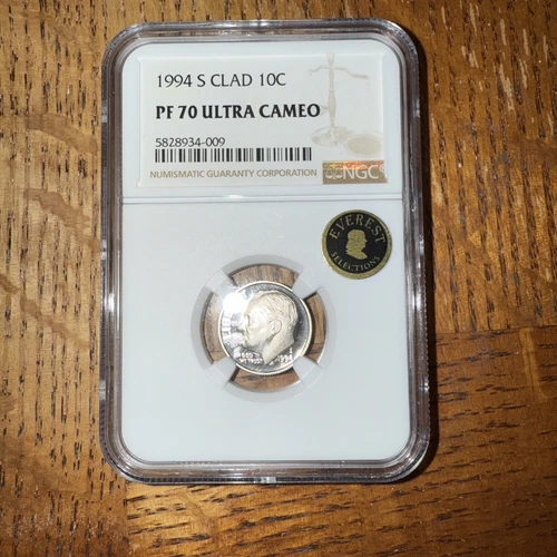 1994-S Clad Roosevelt Dime-NGC PF 70 Ultra Cameo Gem Proof ECC CERTIFIED  