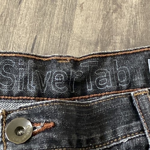 Vintage Y2K Levi’s SilverTab Baggy Blue Jeans Men's 42x32 Denim Skater Wide Leg - Picture 9 of 13