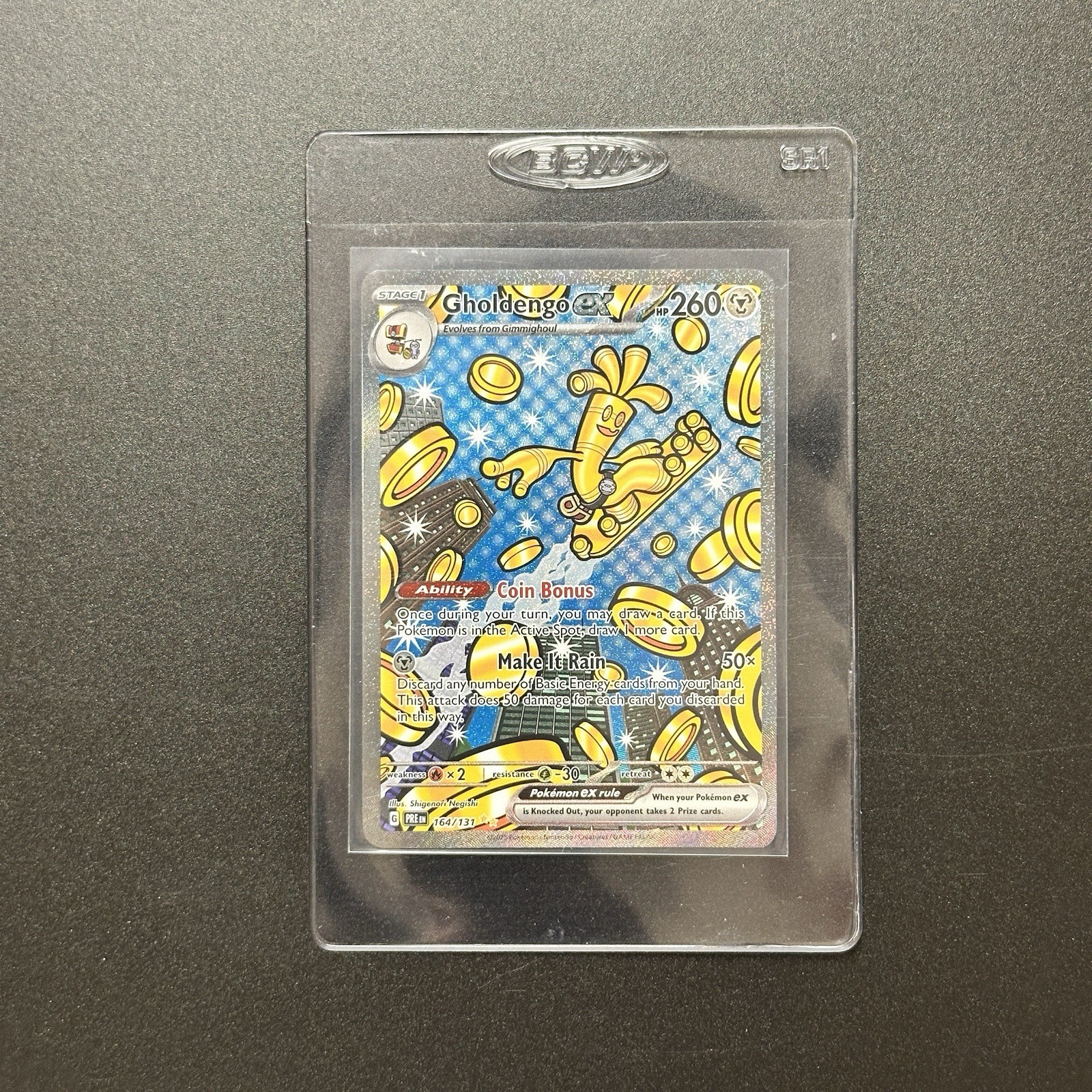 Gholdengo ex 164/131 Sv: Prismatic Evolutions Holo