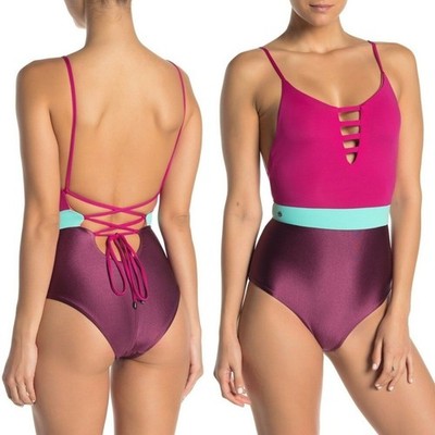 Maaji Evergreen Reversible One-Piece Swimsuit NWT $154 SMALL