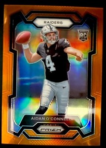 2023 Panini Prizm Rookies Orange Prizm /249 Aidan O'Connell #360 Rookie RC