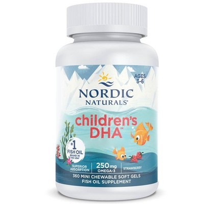 Nordic Naturals Children's DHA, Omega-3 250 mg für Kinder, 360 Minikapseln