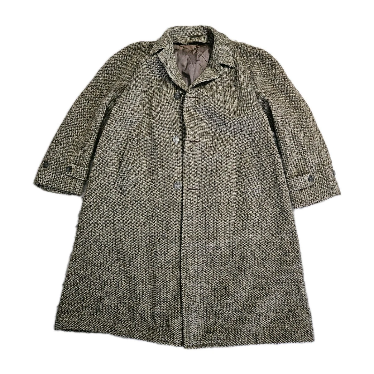 Vintage Harris Tweed Coat In Men's Coats & Jackets for sale - eBay
