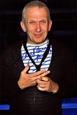 HAUTE COUTURE FASHION DESIGNER Jean Paul Gaultier autograph, IP signed photo