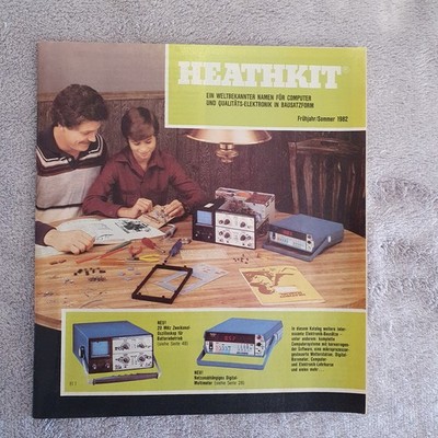 Heathkit Prospekt 1982, Baumappen über Antennen Last HN-31+Laborschreiber IR-18M