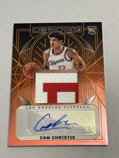 2024-25 Panini Obsidian Martian Flood RPA Cam Christie RC Auto 12/16 Jersey# 1/1