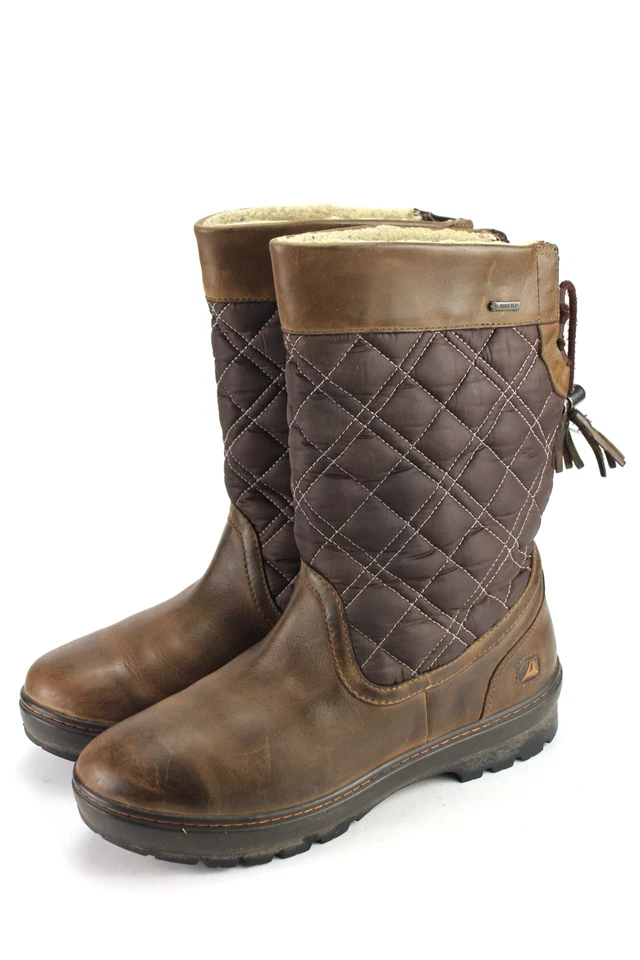 Clarks Gr.41,5 Uk.7,5 Damen Stiefel Stiefeletten Boots Leder Braun TOP K 259 - Bild 2 von 4