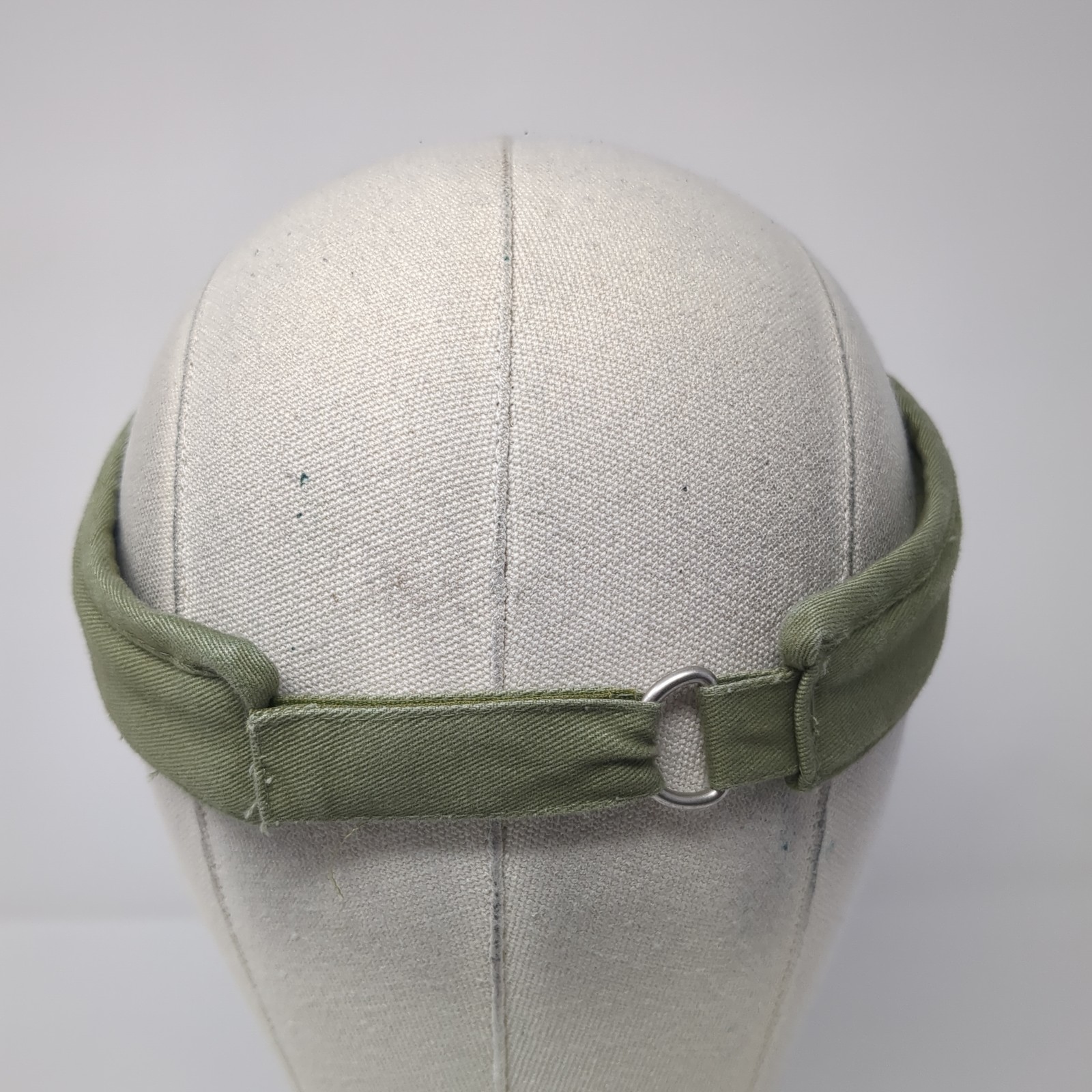 Unbranded Strapback Visor Hat Solid Green One Siz… - image 5