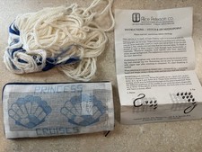 Alice Peterson Stitch  Zip Needlepoint Eyeglass Case Kit Princess Cruise Shells