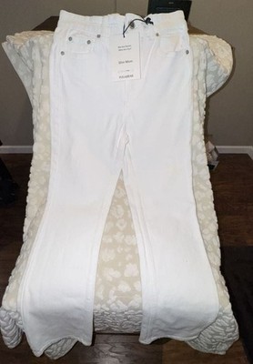 Pull&Bear White Slim Mom Denim Jeans Size USA 2 EUR 34 New with Tags