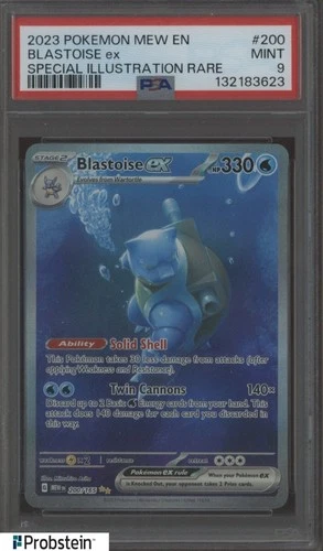 2023 Pokemon MEW EN Special Illustration Rare #200 Blastoise ex PSA 9 MINT